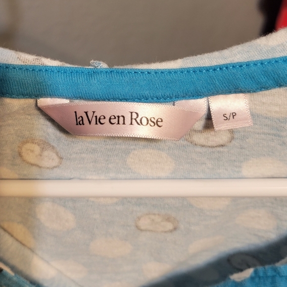 La Vie En Rose Blue Penguin Top With Hood Size Small - Picture 7 of 7